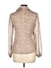 Alice Stuart Floral Tan Long Sleeve Blouse Size 10 - photo 2