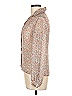Alice Stuart Floral Tan Long Sleeve Blouse Size 10 - photo 5