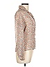 Alice Stuart Floral Tan Long Sleeve Blouse Size 10 - photo 4