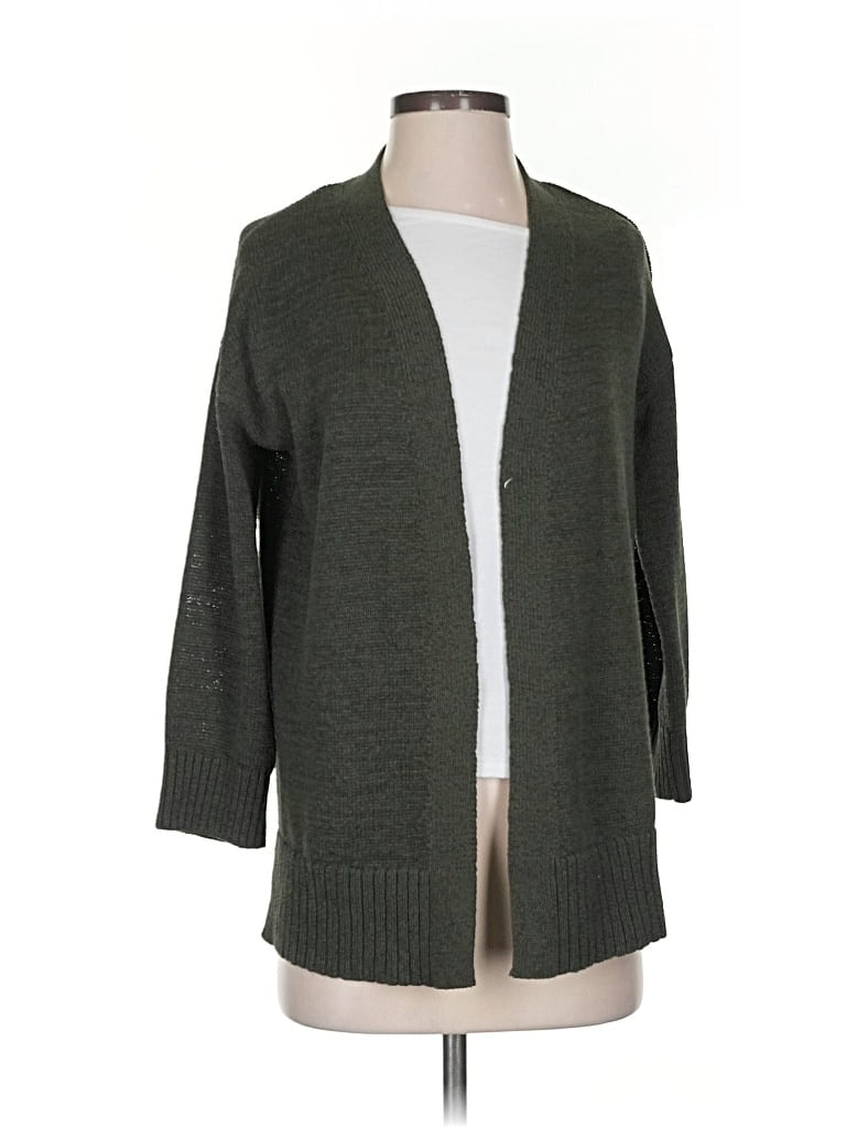Pre-owned Ann Taylor Loft Cardigan Sweater In Green