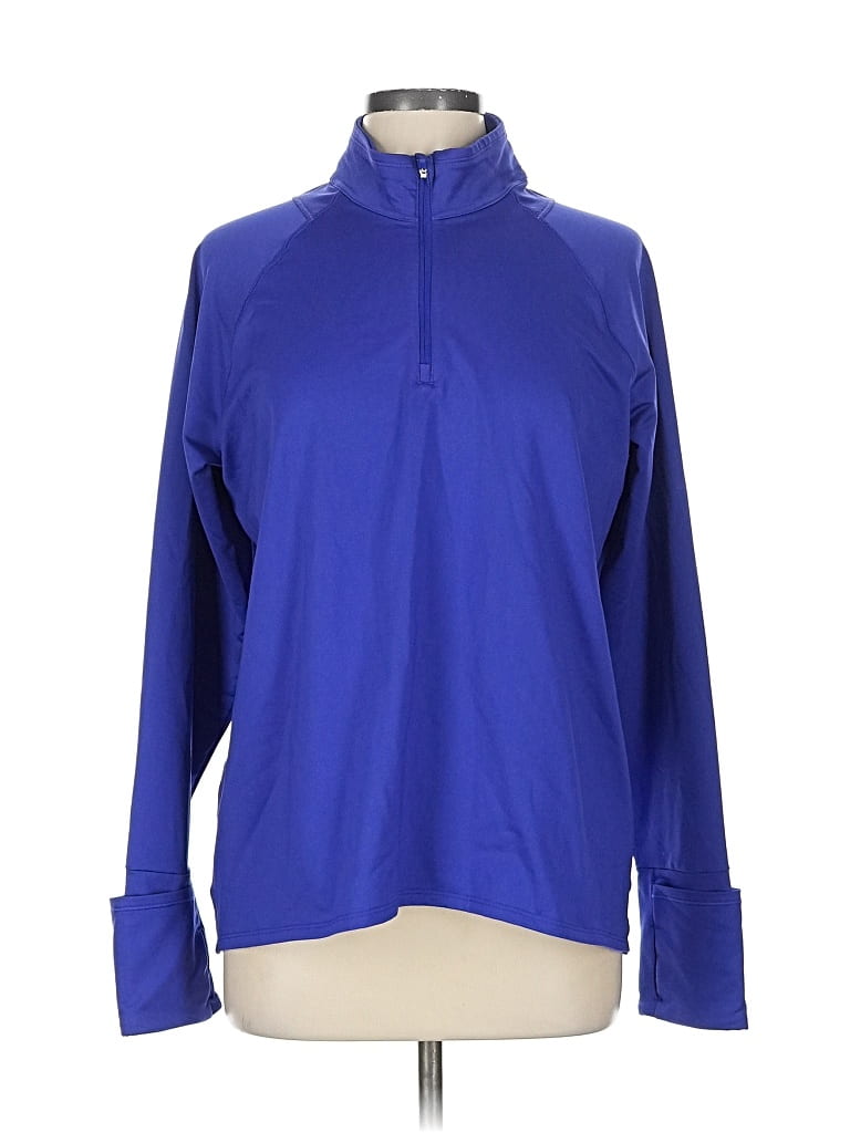 Pre-owned Athleta Pullover Sweater In Blue