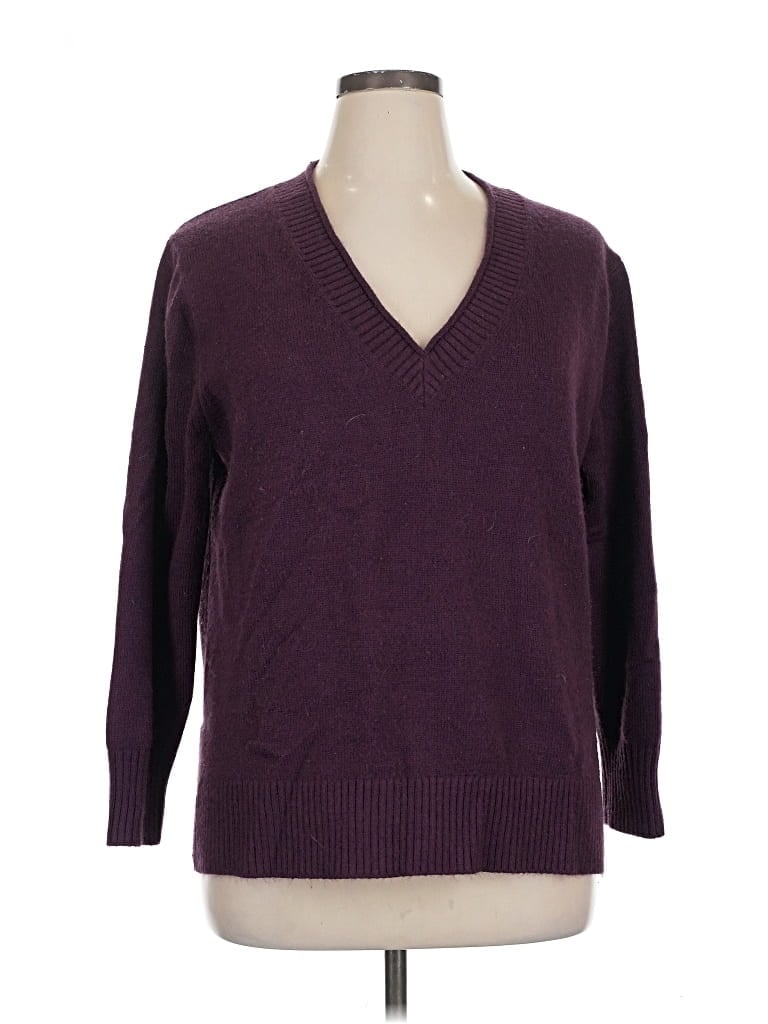 Pre-owned Banana Republic Factory Store Pullover Sweater In Purple
