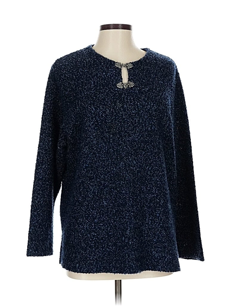 Pre-owned Unbranded Pullover Sweater In Blue