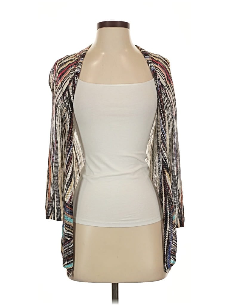 Pre-owned Nic + Zoe Cardigan Sweater In White