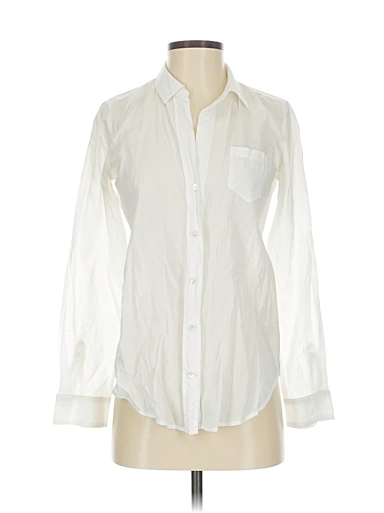 Pre-owned Lilly Pulitzer Long Sleeve Button Down Shirt In White