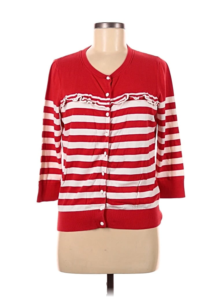 Pre-owned Talbots Cardigan Sweater In Red