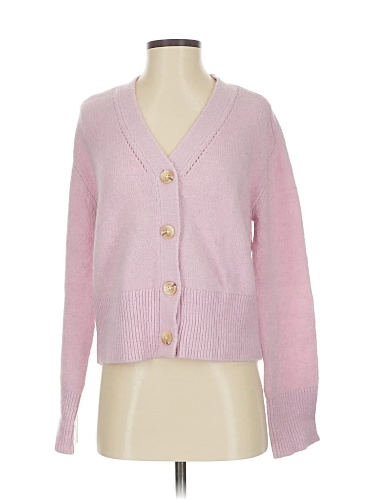 Pre-owned Ann Taylor Cardigan Sweater In Pink