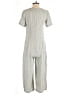 Dress Forum 100% Rayon Stripes Gray Jumpsuit Size S - photo 2