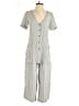 Dress Forum 100% Rayon Stripes Gray Jumpsuit Size S - photo 1