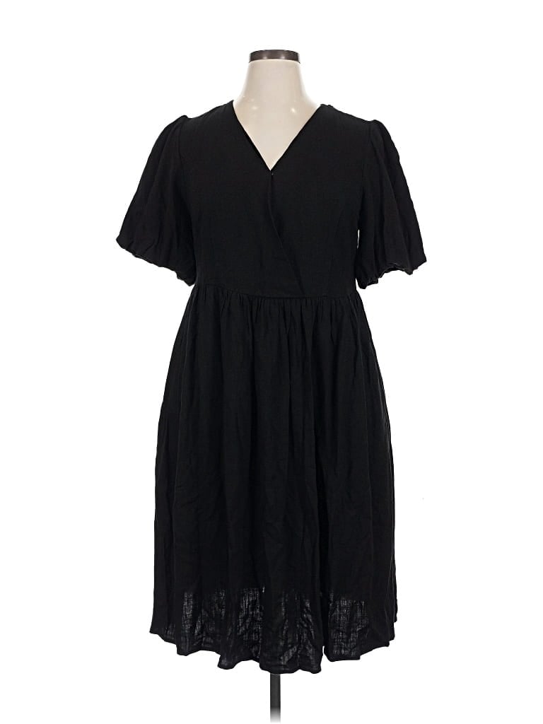 White Birch Casual Dress In Black