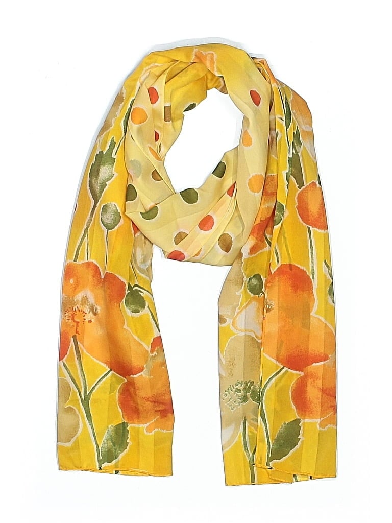 Pre-owned Unbranded Scarf In Yellow