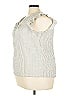 Como Blu Silver Sleeveless Button-Down Shirt Size 3X - photo 5