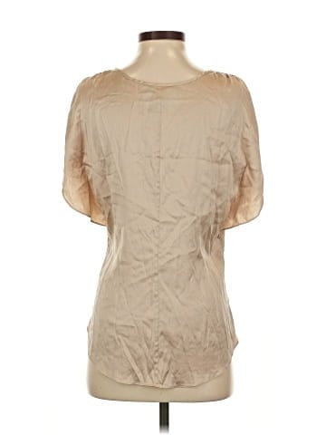 White House Black Market Short Sleeve Silk Top (view 2)
