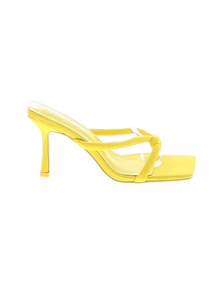 Pre-owned Public Desire Sandals In Yellow