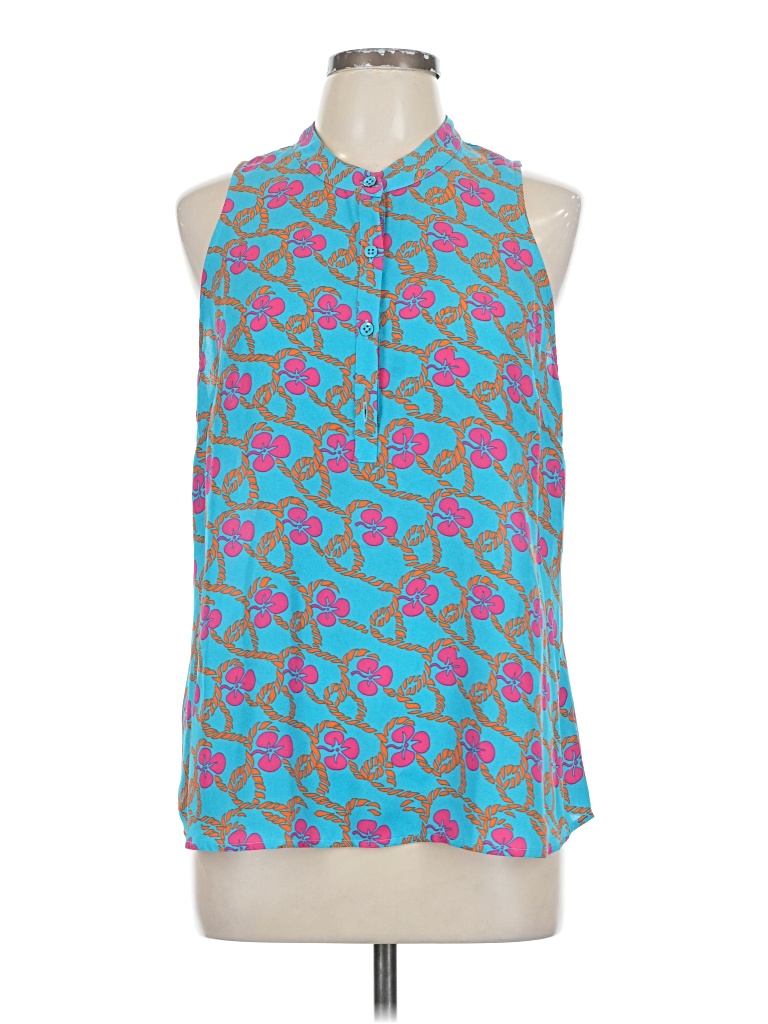 Pre-owned Cabi Sleeveless Blouse In Blue