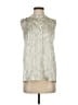 Joe Fresh 100% Polyester Ivory Sleeveless Blouse Size S - photo 1