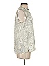 Joe Fresh 100% Polyester Ivory Sleeveless Blouse Size S - photo 4