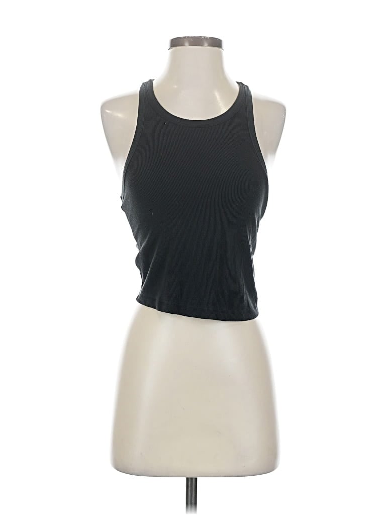 Pre-owned Spiritual Gangster Tank Top Black Halter Neckline Tops