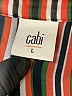 CAbi 100% Polyester Stripes Orange Long Sleeve Blouse Size L - photo 7