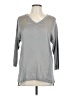 Calvin Klein 100% Polyester Silver Pullover Sweater Size L - photo 1
