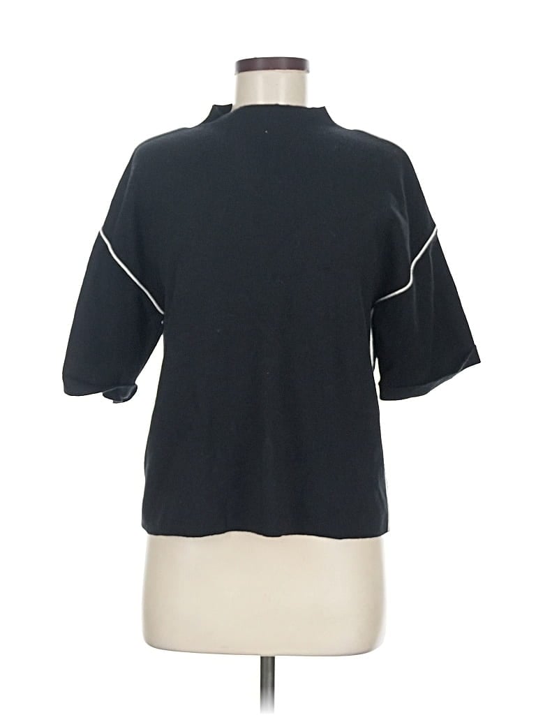 Industry Short Sleeve Turtleneck In Black