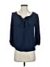 CAbi 100% Polyester Blue 3/4 Sleeve Blouse Size XS - photo 1