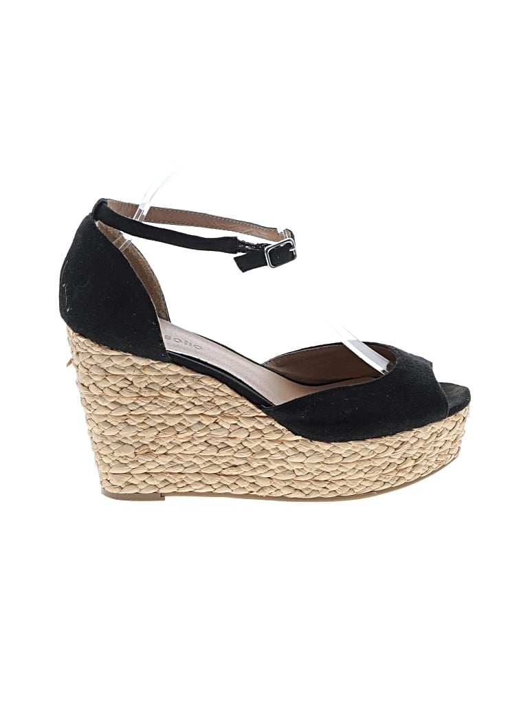 Pre-owned Zigi Soho Wedges In Black