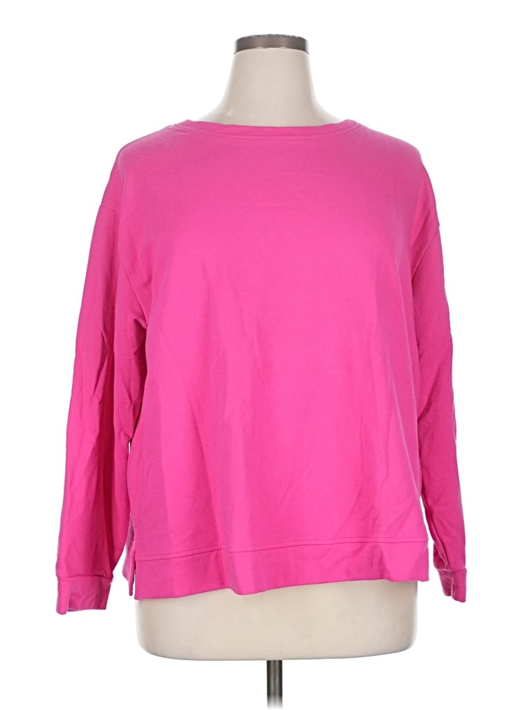 Pre-owned Ava & Viv Sweatshirt In Pink