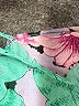 Leifnotes 100% Polyester Print Teal Cocktail Dress Size 12 - photo 6