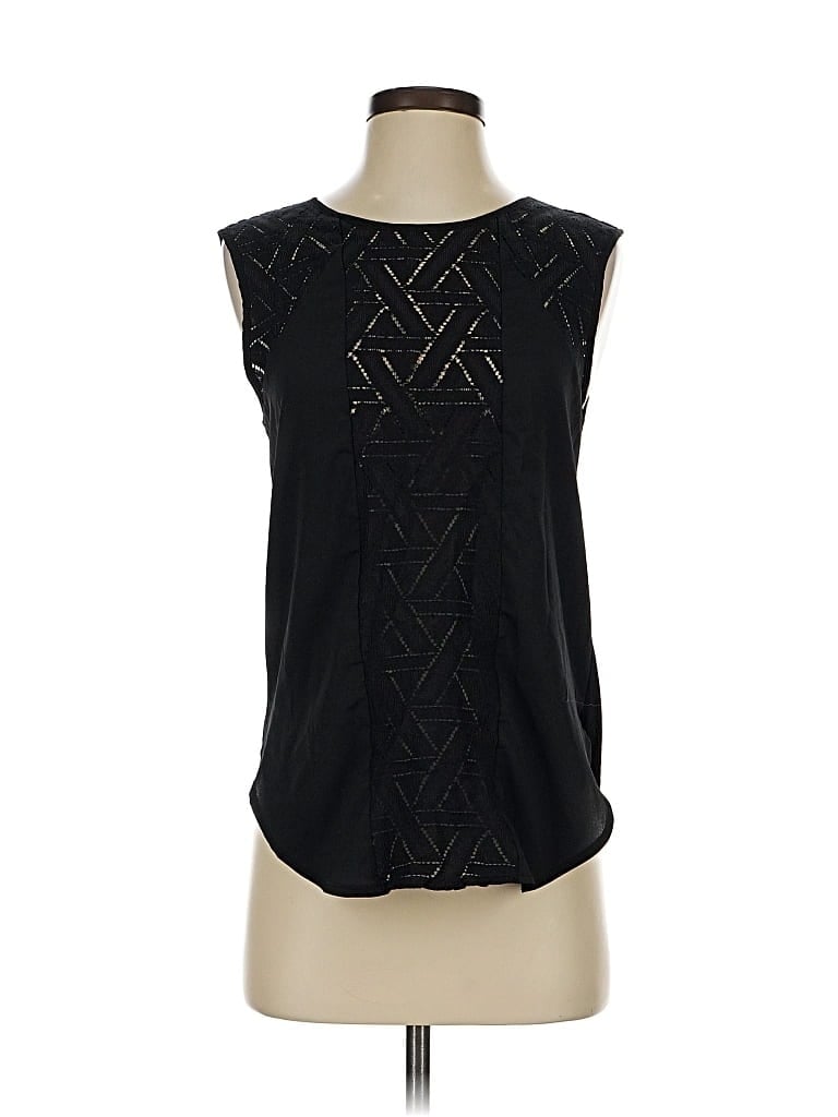 Pre-owned Banana Republic Sleeveless Blouse In Black