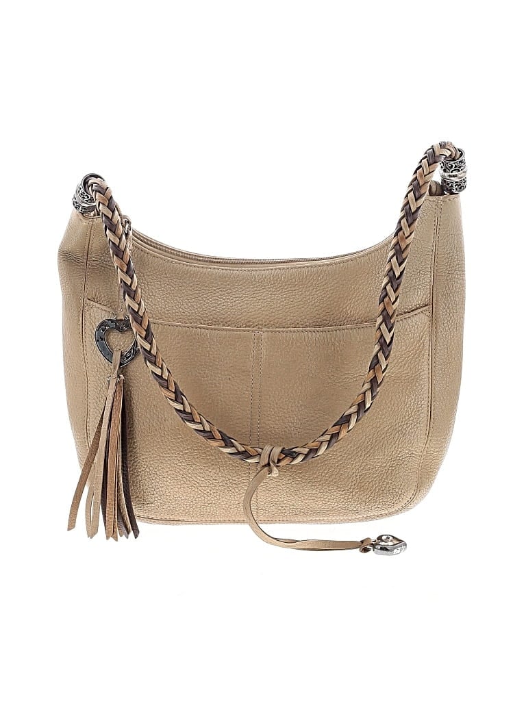 Pre-owned Brighton Leather Hobo Bag In Brown