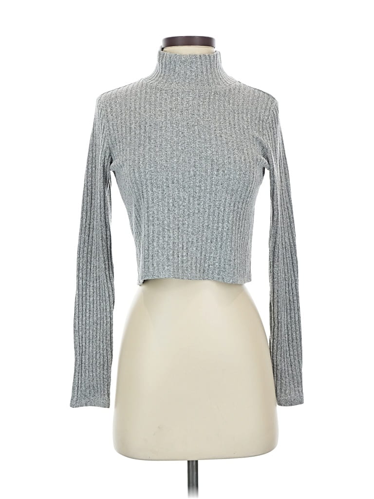 Pre-owned Wilfred Free Turtleneck Sweater In Silver