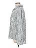 Time and Tru 100% Polyester Paisley Silver Long Sleeve Blouse Size L - photo 5