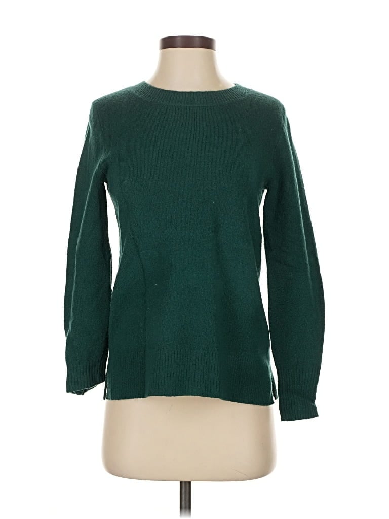 Pre-owned J.crew Factory Store Pullover Sweater In Green
