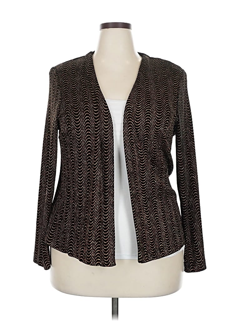 Pre-owned Ronni Nicole Cardigan Sweater In Brown