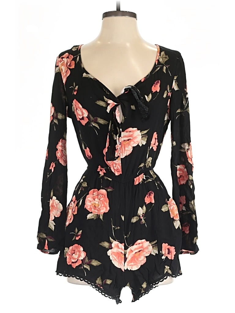 Pre-owned Rewind Romper In Black