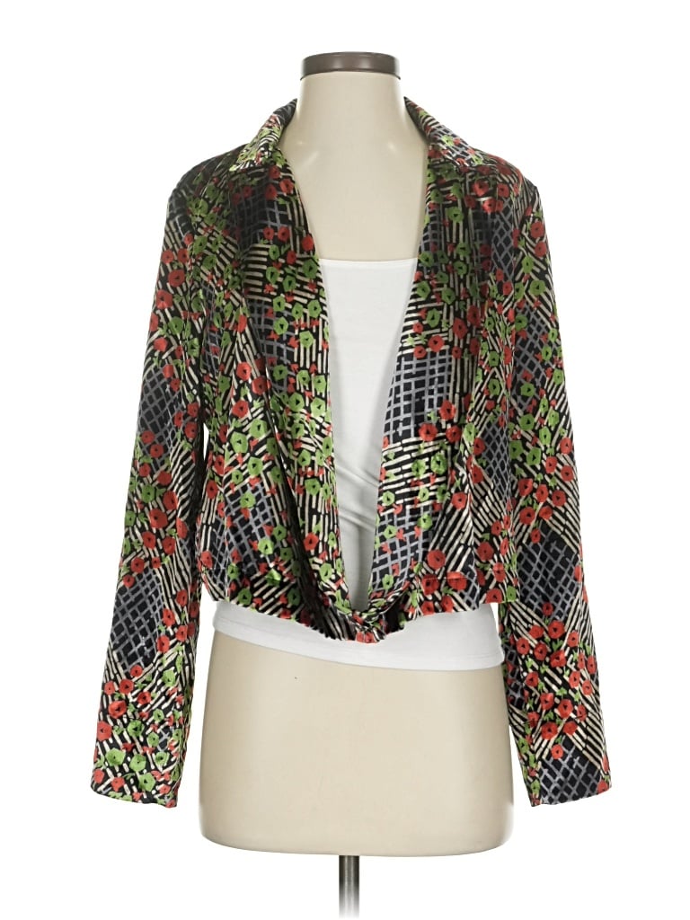 Pre-owned Anthropologie Blazer Jacket In Black