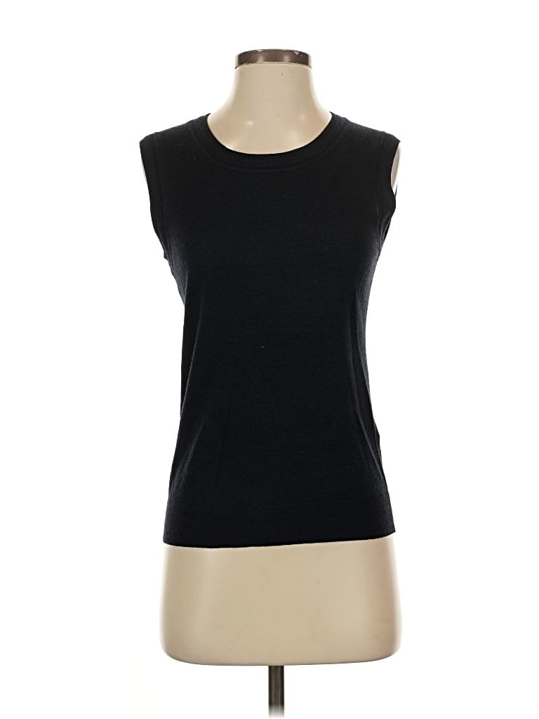 Pre-owned Banana Republic Wool Pullover Sweater In Black