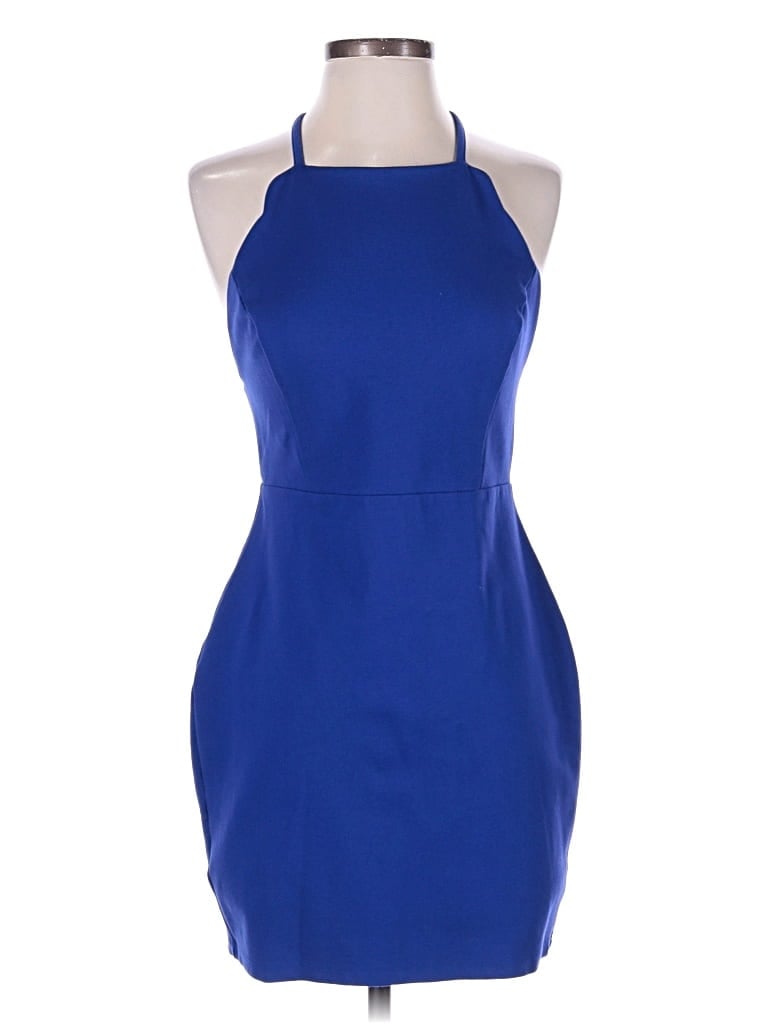 Pre-owned Lush Cocktail Dress In Blue