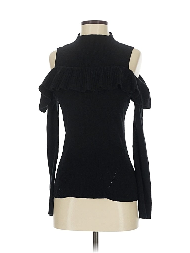 Pre-owned Intermix Turtleneck Sweater In Black