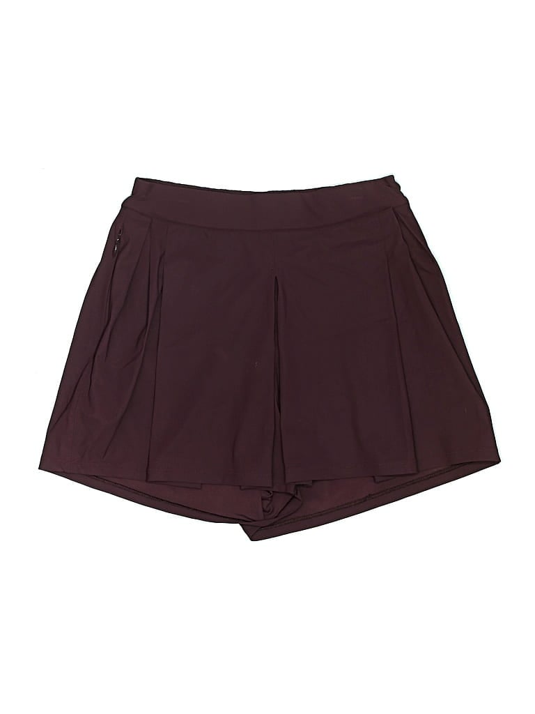 Pre-owned Lululemon Athletica Active Skort In Burgundy