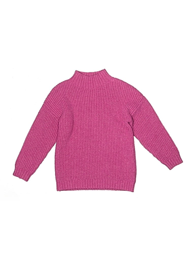 Pre-owned Old Navy Kids' Turtleneck Sweater In Pink