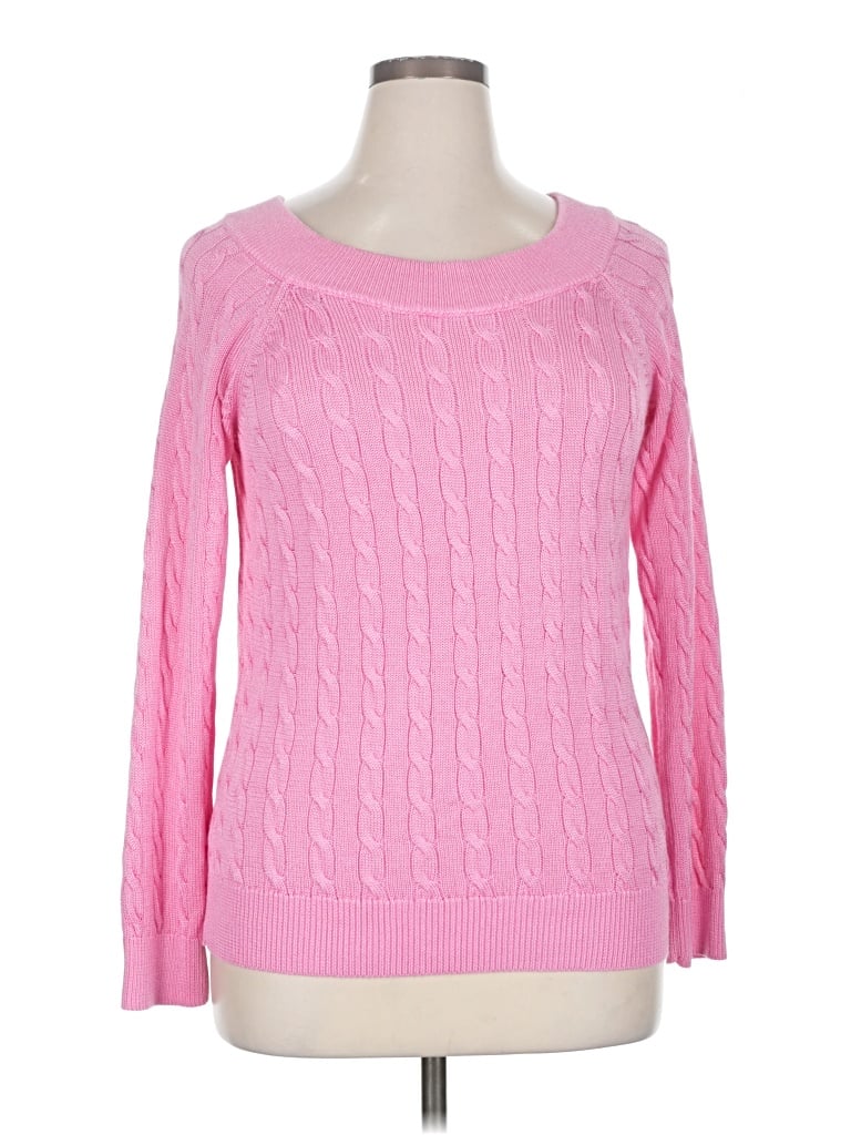 Pre-owned Polo Ralph Lauren Pullover Sweater In Pink