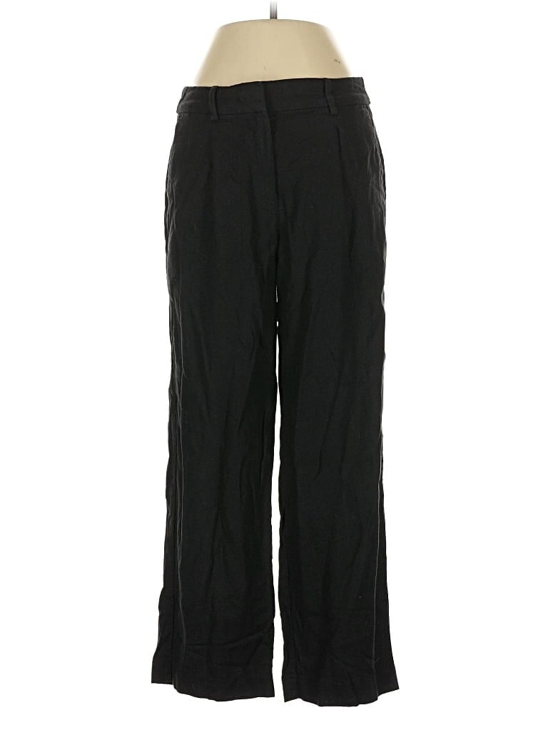 Pre-owned Old Navy Linen Pants In Black