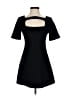 Zara 100% Polyester Solid Black Casual Dress Size S - photo 1