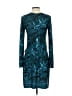 H By Halston Print Teal Cocktail Dress Size XS - photo 2