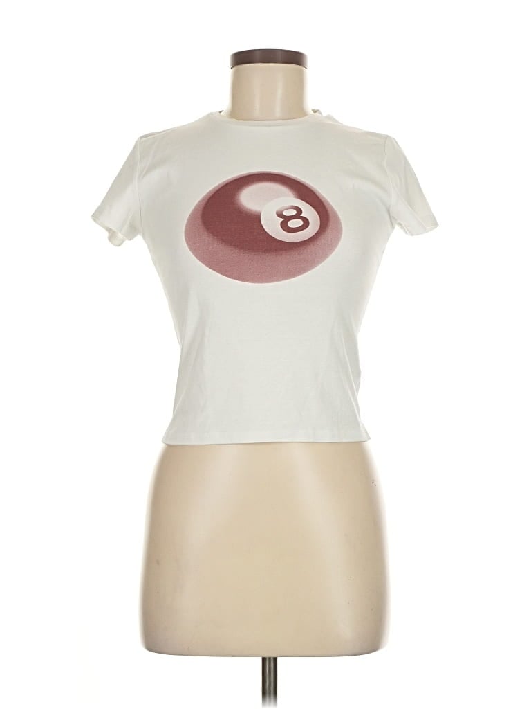 Pre-owned Edikted Short Sleeve T-shirt In White