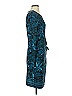 H By Halston Print Teal Cocktail Dress Size XS - photo 4