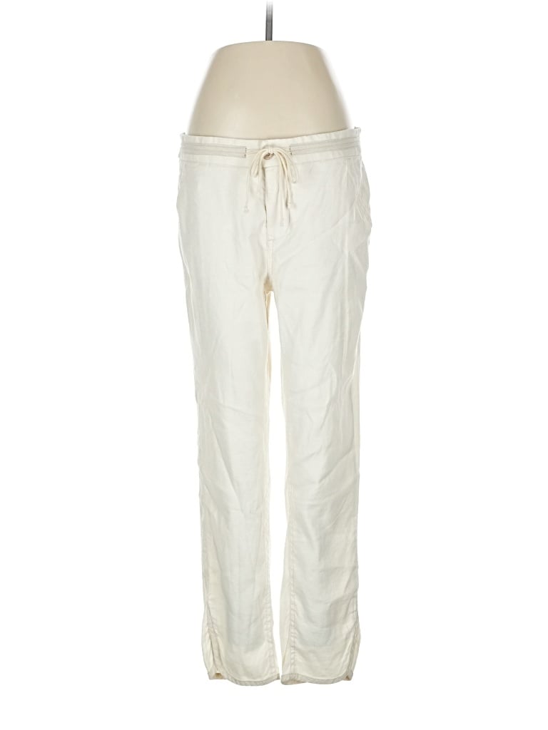 Pre-owned Pilcro And The Letterpress Linen Pants In White