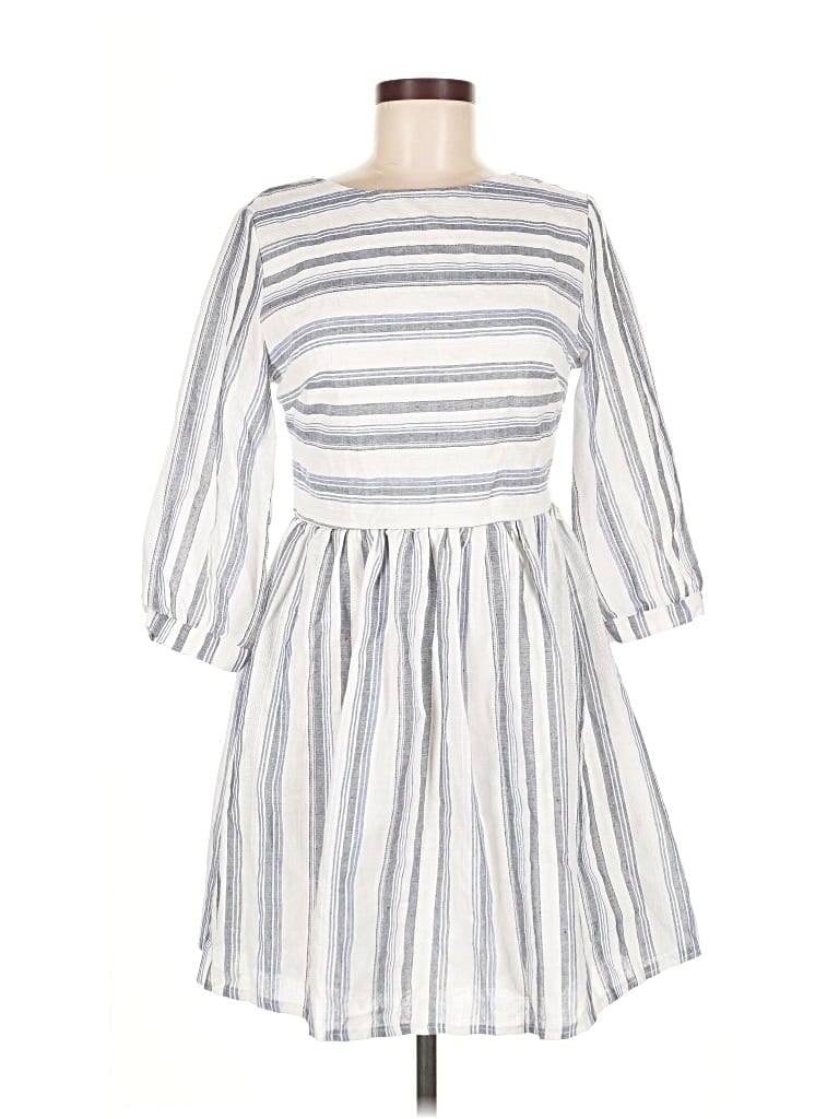 Ecowish Casual Dress In White